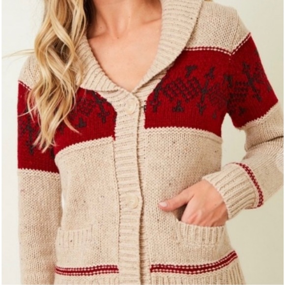 Nordic Sweater Cardigan Womans - Picture 2 of 6